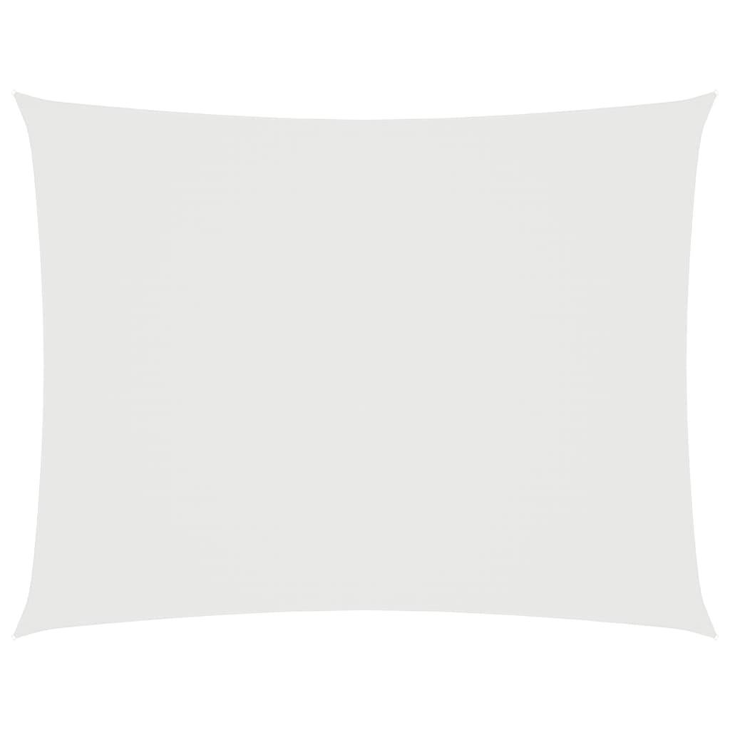 Voile de parasol - accessoire parasol - Tissu de remplacement pour parasol tissu oxford rectangulaire 3x5 m blanc - MEUBLE PRO - Image 1