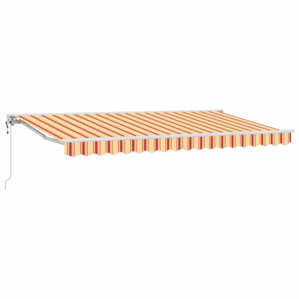 Store Banne Motorisé Toile Polyester Armature Métal Protection Solaire pour Extérieur Multicolore 400x200cm – ComfortXL Outdoor Living - Image 2