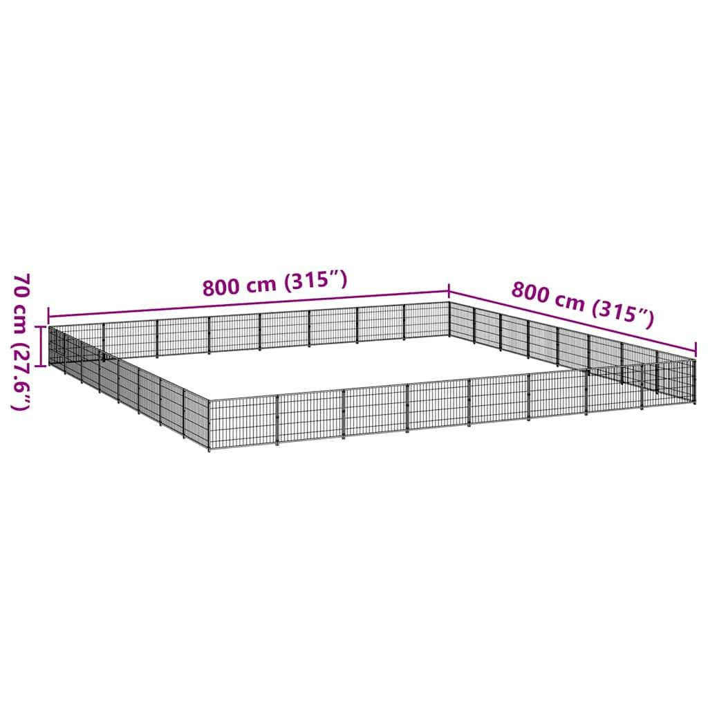 Vidaxl - Chenil Argenté 64 m² Acier vidaXL 3082190 - Image 3