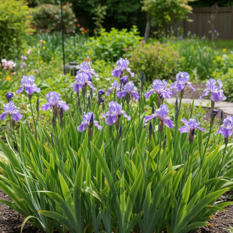 Iris des toits à fleurs Bleue/ - feuillage Caduc - Godet - 5/20 cm