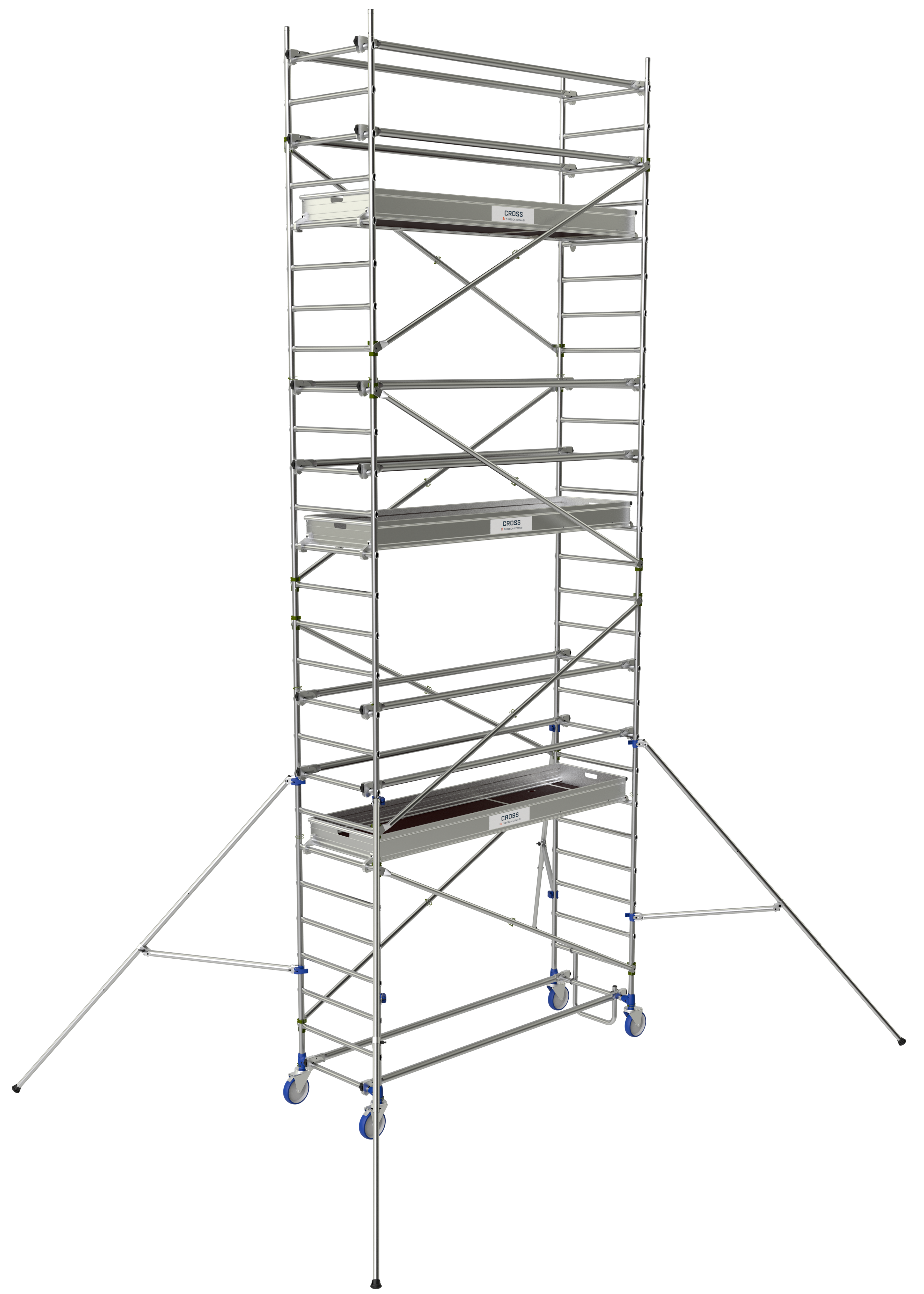 Echaffaudage roulant aluminium CROSS 250 4.85M | 26404730 - Tubesca - Image 1