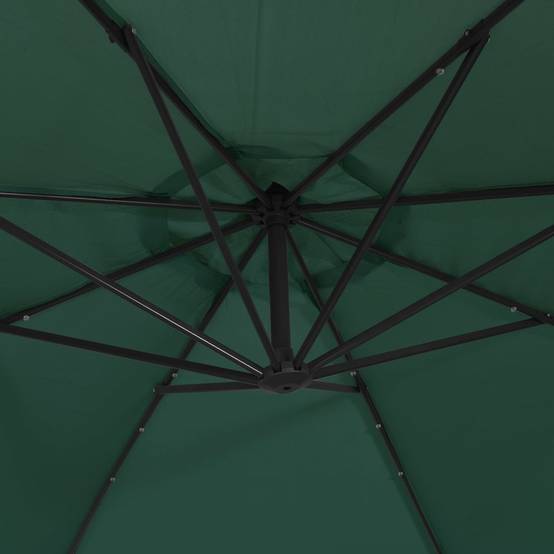 Parasol de jardin | Parasol d'extérieur | Parasol avec éclairage LED 300 cm Poteau en métal Vert Maison Chic - Image 9