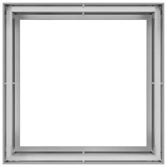 Jardinière 100 x 100 x 80 cm acier galvanisé stable et décorative pour jardin ou balcon en acier galvanisé - Image 3