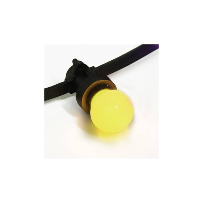 Ampoule led plastique B22 1W Jaune pour guirlande guinguette qualité professionnelle - Image 2