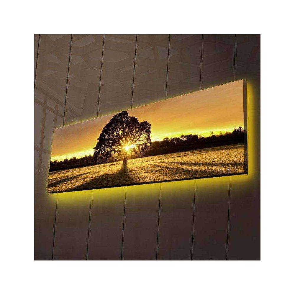 Hanah Home - Tableau lumineux Arbre 30 x 90 cm - Image 2