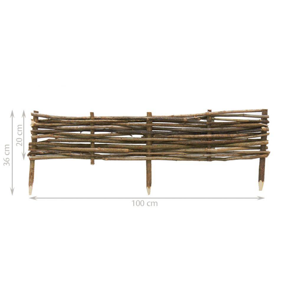 Aubry Gaspard - Bordure en noisetier 100cm (Lot de 5) - Image 3