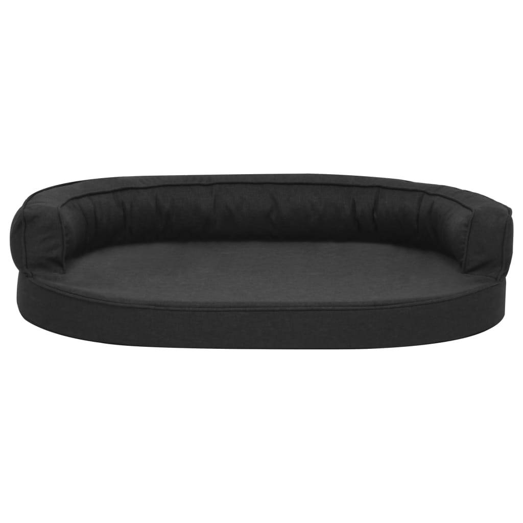 Vidaxl - Matelas de lit ergonomique de chien 75x53 cm Aspect de lin Noir vidaXL 171308 - Image 8