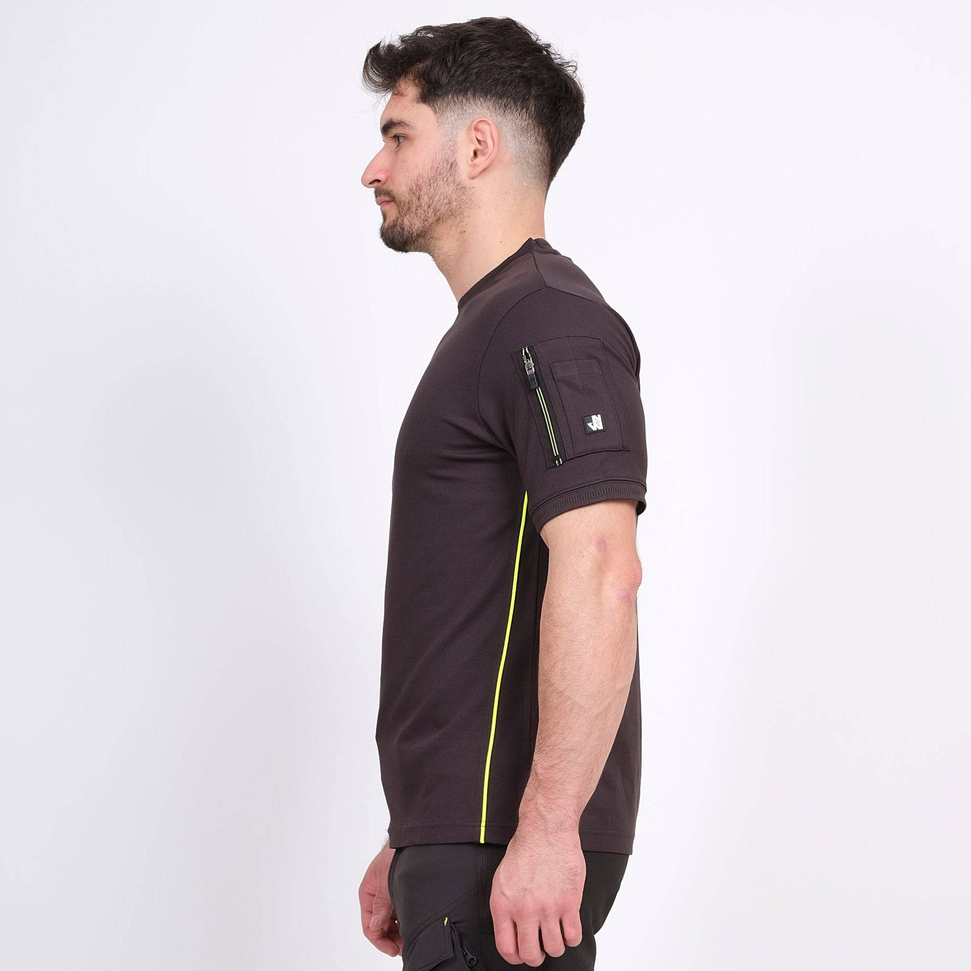 Nineworths - taille xxl - albon - t-shirt manches courtes de travail - 1061 anthracite - Image 5