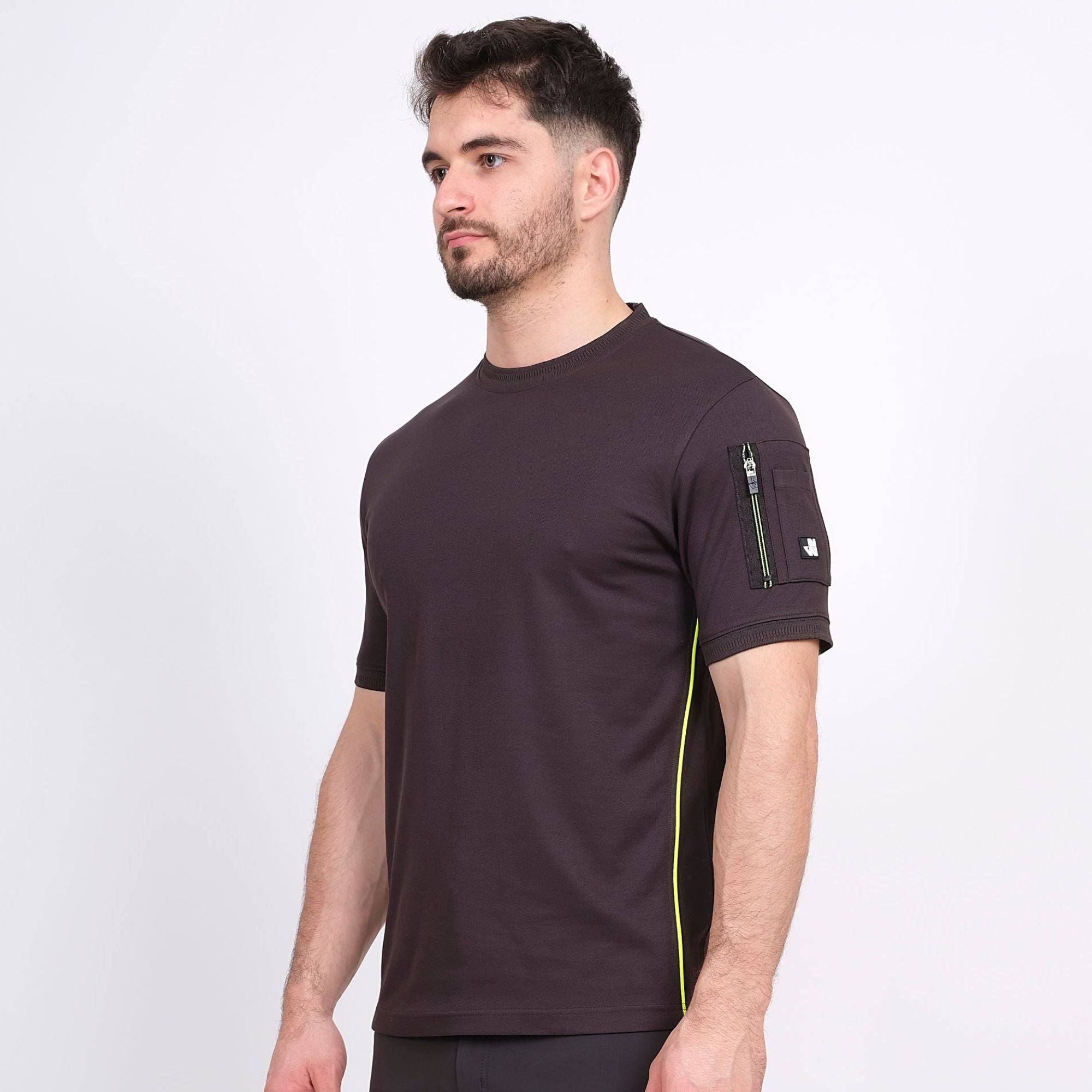 Nineworths - taille xxl - albon - t-shirt manches courtes de travail - 1061 anthracite - Image 1