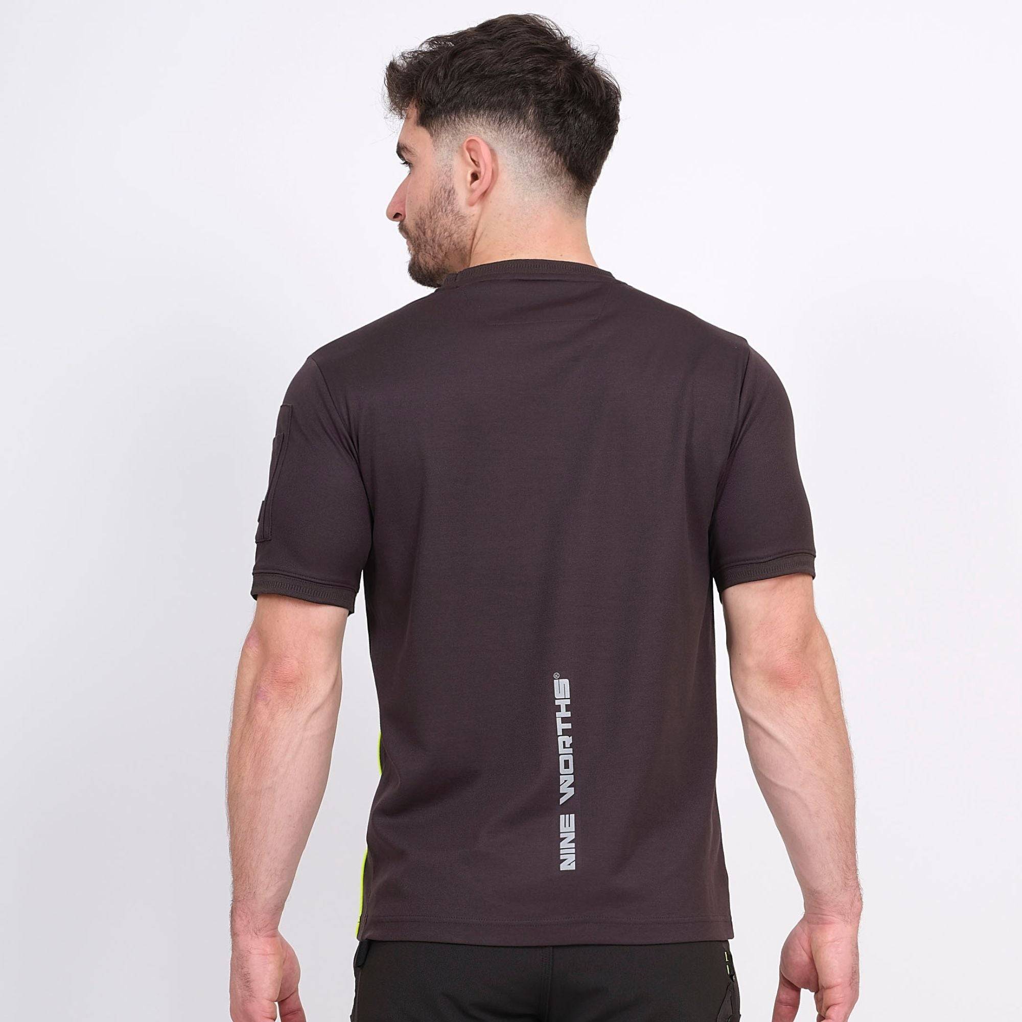 Nineworths - taille xxl - albon - t-shirt manches courtes de travail - 1061 anthracite - Image 3