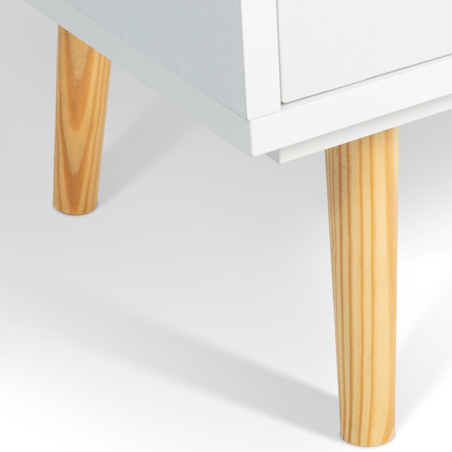 Bibliothèque étagère de rangement colonne EMMIE scandinave blanc - Image 4