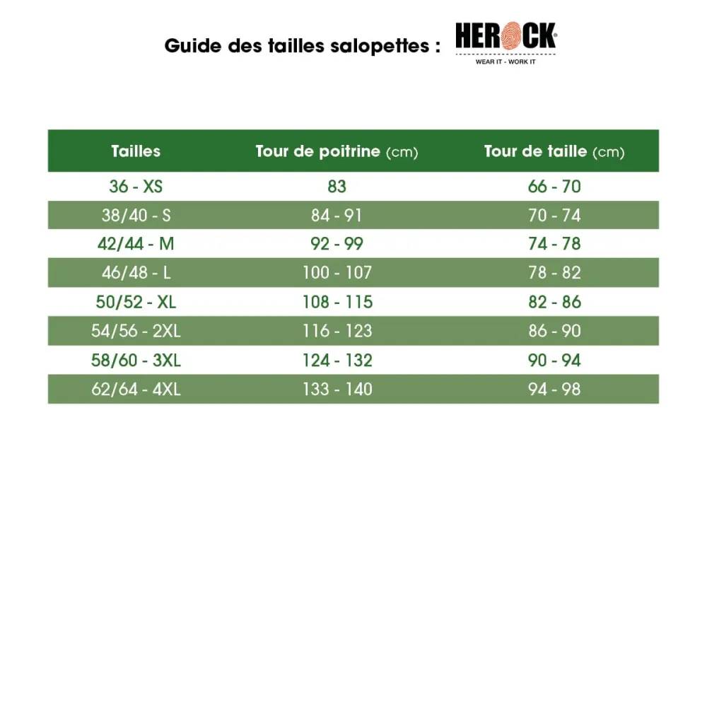 Herock - Salopette de travail Herock Ovius noire stretch 300 g/m² Herock Taille L - Image 7