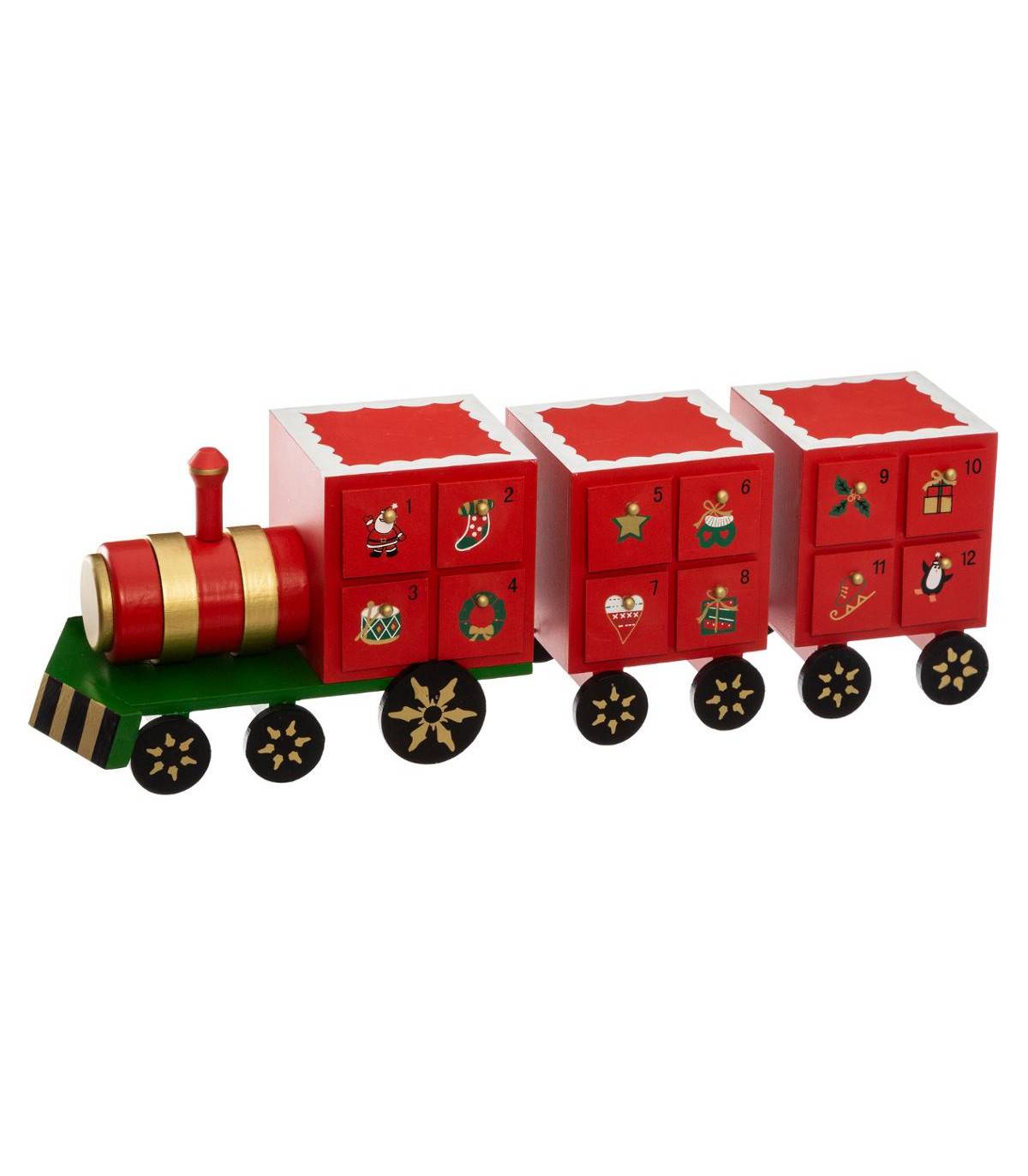Fééric Lights & Christmas - Calendrier de l'avent Petit Train en Bois - Image 1