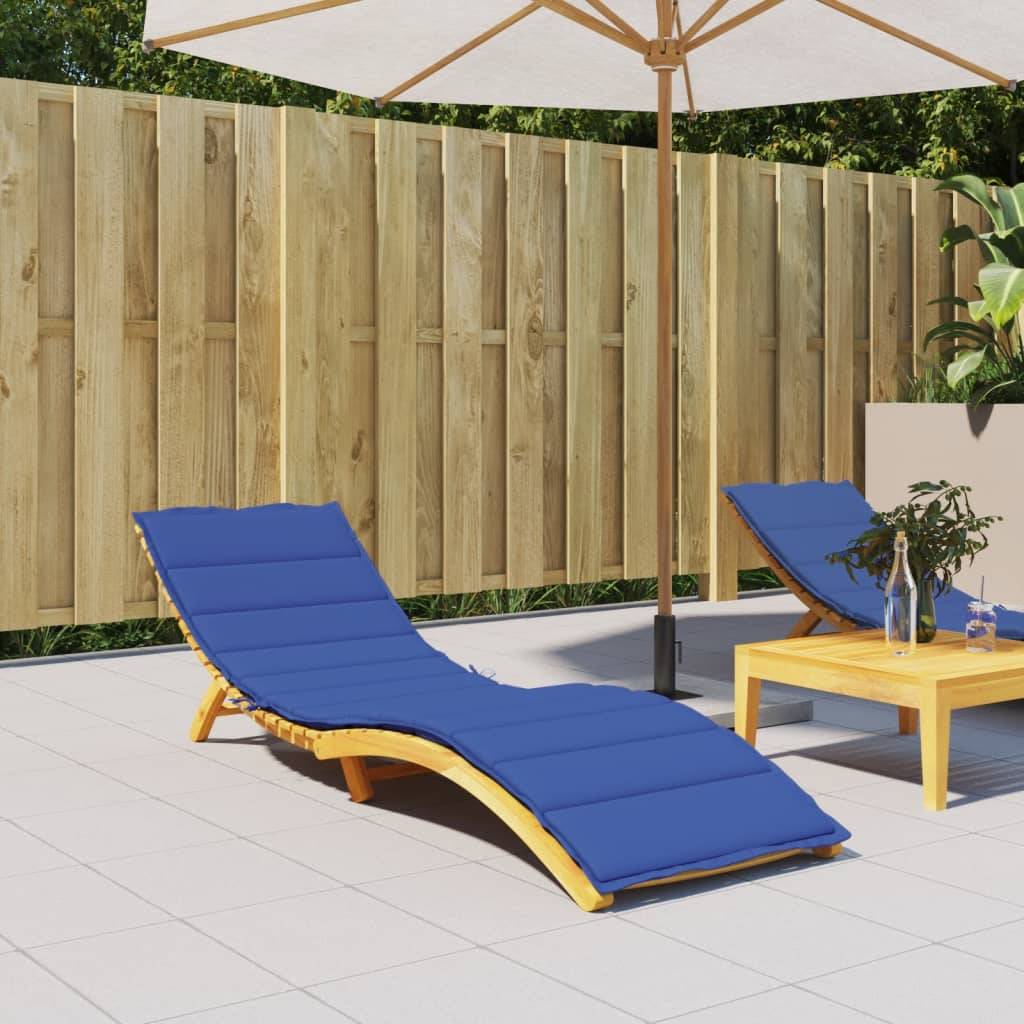 Coussin Bain de soleil | Coussin de chaise longue bleu royal 200x50x3 cm tissu oxford Maison Chic - Image 2