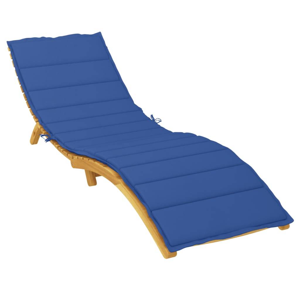 Coussin Bain de soleil | Coussin de chaise longue bleu royal 200x50x3 cm tissu oxford Maison Chic - Image 3