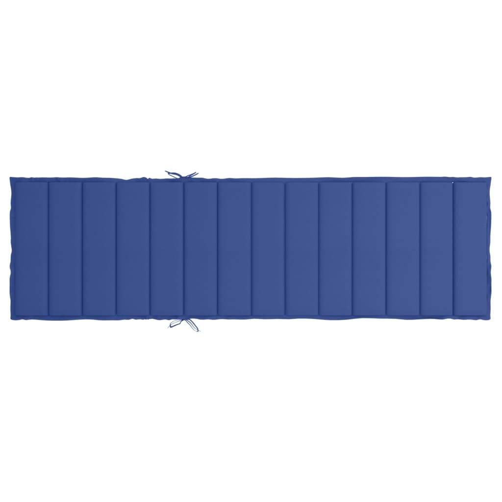 Coussin Bain de soleil | Coussin de chaise longue bleu royal 200x50x3 cm tissu oxford Maison Chic - Image 5