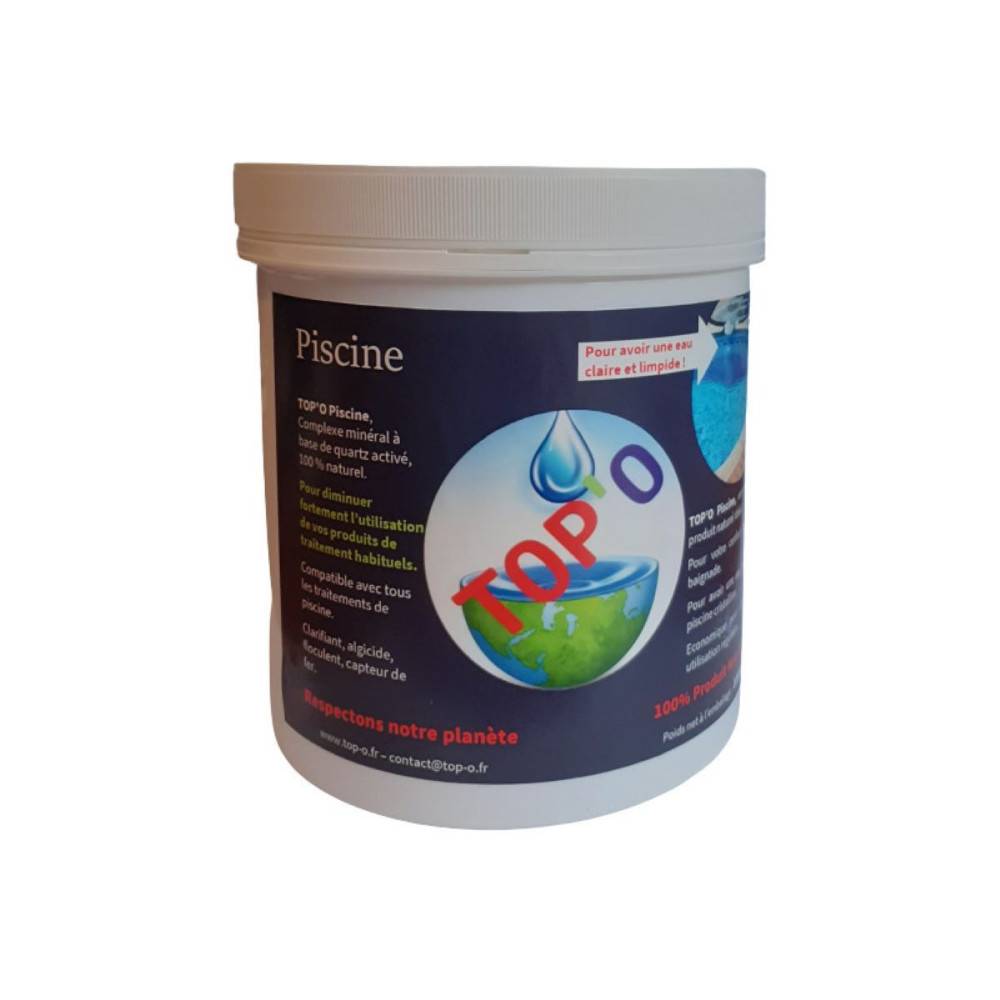 TOP'O - Clarifiant piscine, algicide, floculent, capteur de fer 500g - Image 1