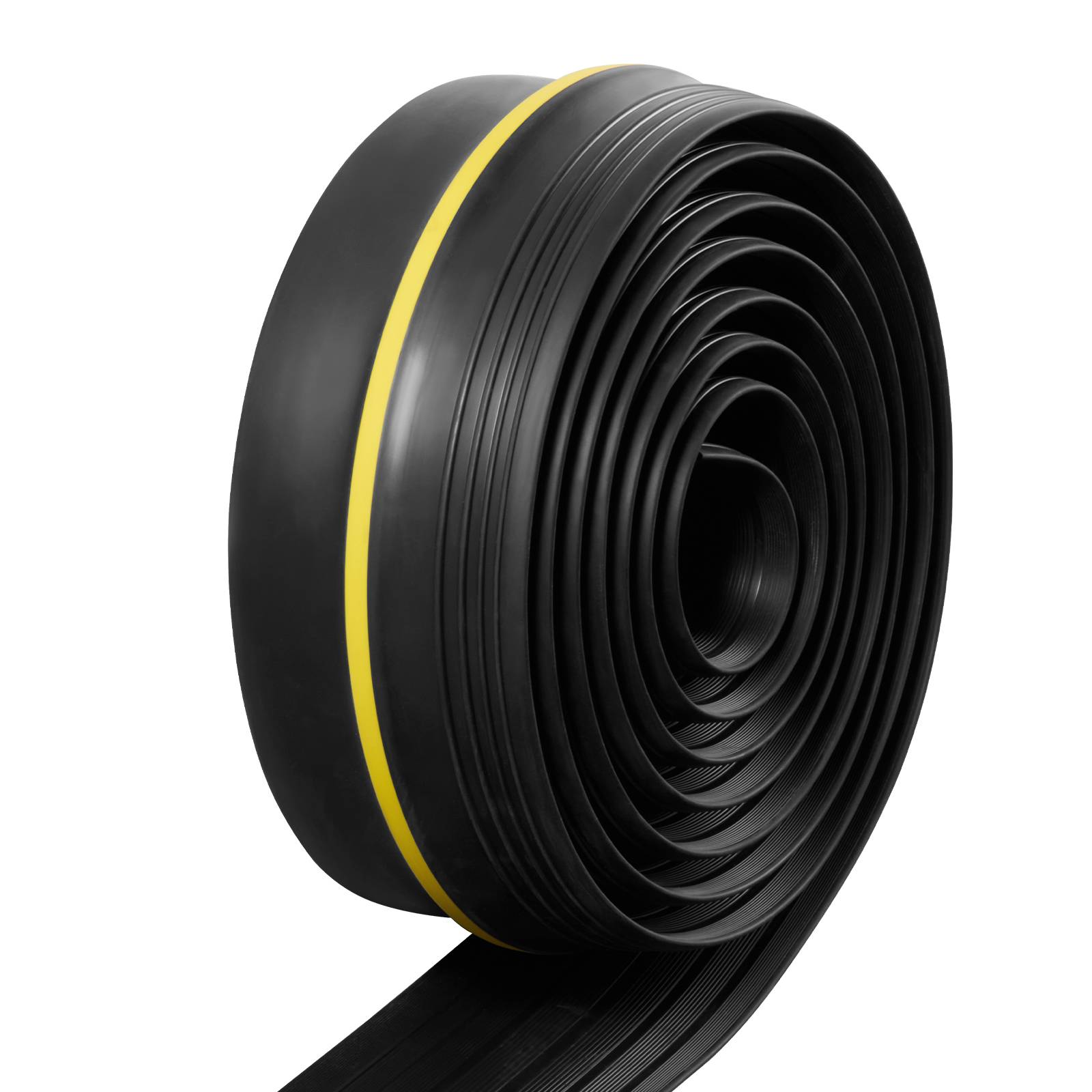 VEVOR Joint porte garage 3.6m, seuil universel, PVC épais, adhésif, noir. - Image 9