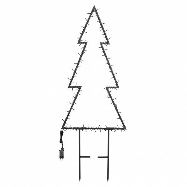 Lotti - Sapin lumineux 2D à planter H105cm 110 LED blanc chaud 8 jeux lumières IP44 SMART Connect 31V Lotti - Image 3