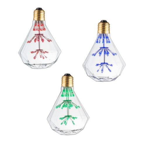 Ampoule LED E27 Ecolicht - Multipoints, Blanc Chaud, Déco - DE003971 - NEUVE