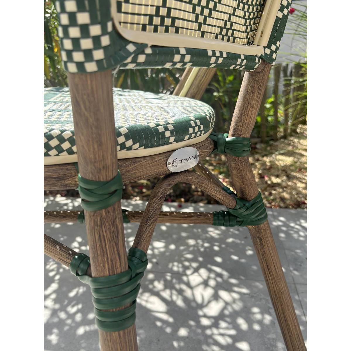 Paris Prix - Chaise de Jardin Empilable "Bistro" 87cm Vert - Image 9