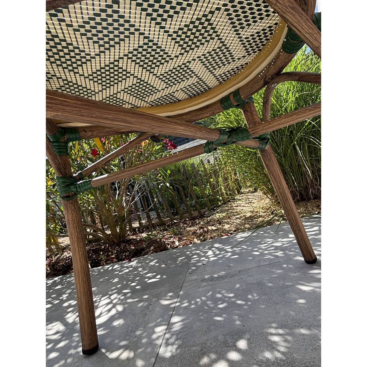 Paris Prix - Chaise de Jardin Empilable "Bistro" 87cm Vert - Image 7