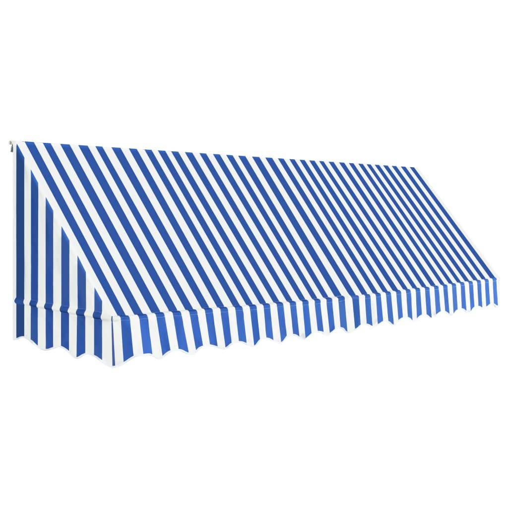 Vidaxl - Auvent de bistro 400x120 cm Bleu et blanc vidaXL 143725 - Image 2