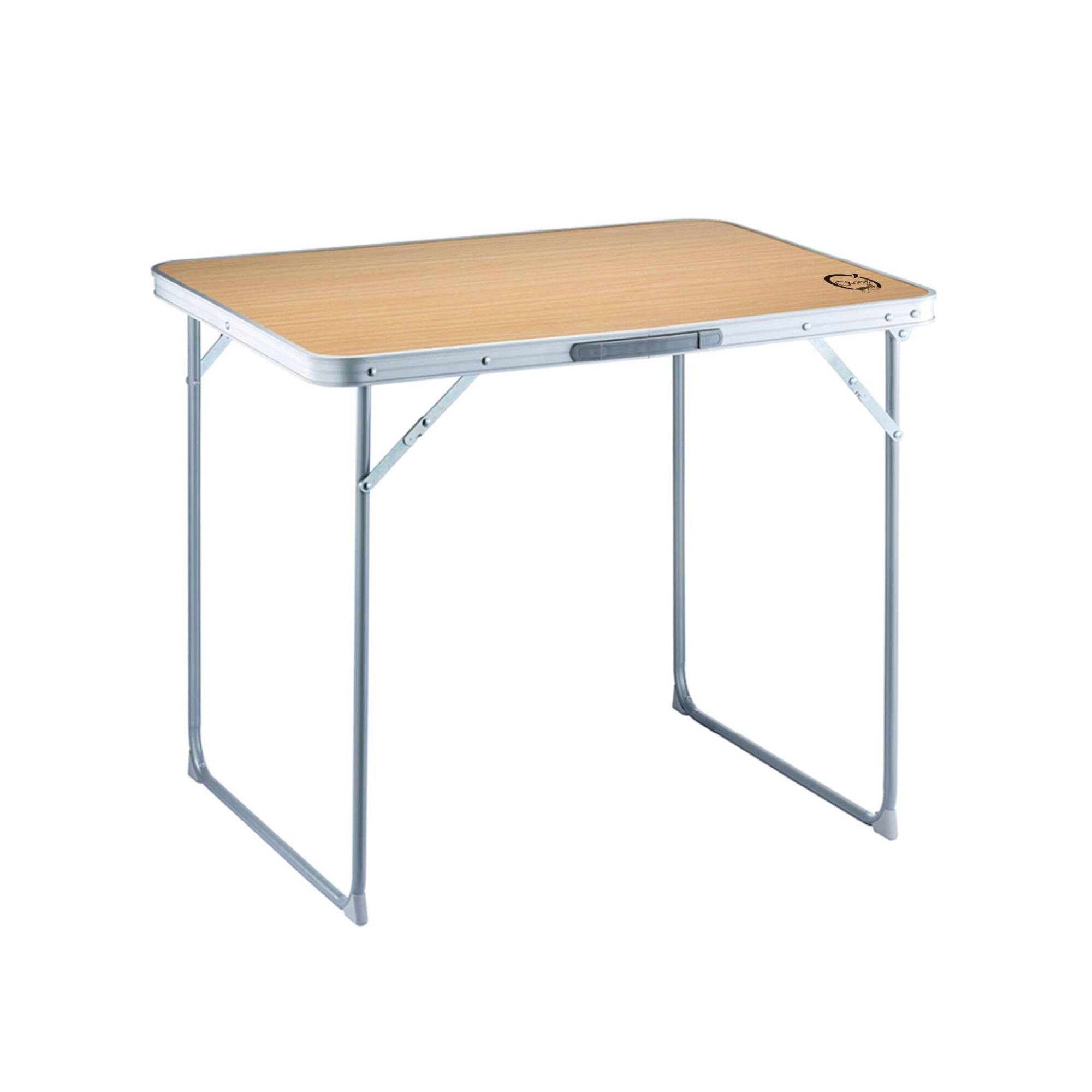 Table de camping pliable 4 places - O'Camp - Forme valise - Dimensions : 80 x 60 x 70 cm - Image 1