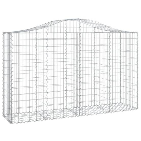 Vidaxl - Paniers à gabions arqués 8 pcs 200x50x120/140 cm Fer galvanisé vidaXL 3145667 - Image 4