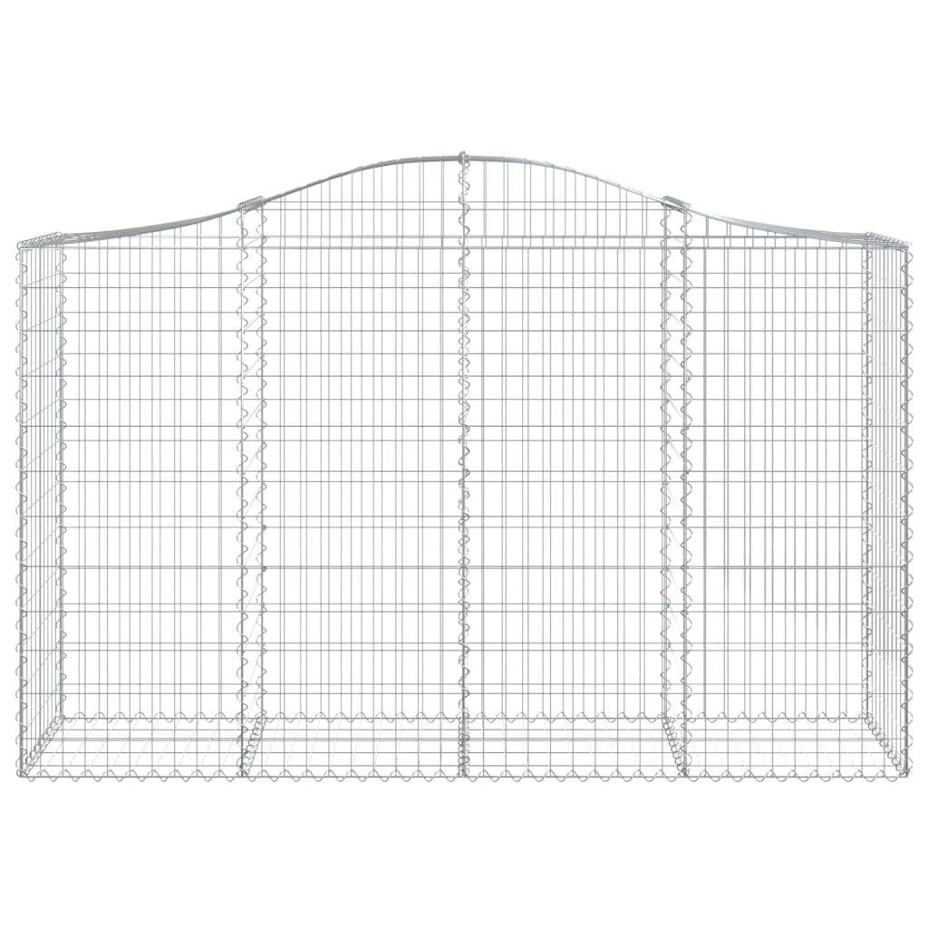Vidaxl - Paniers à gabions arqués 8 pcs 200x50x120/140 cm Fer galvanisé vidaXL 3145667 - Image 5