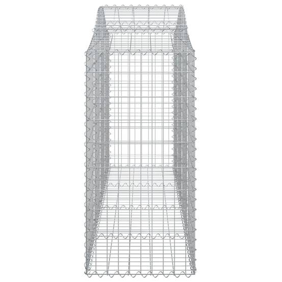 Vidaxl - Paniers à gabions arqués 8 pcs 200x50x120/140 cm Fer galvanisé vidaXL 3145667 - Image 6