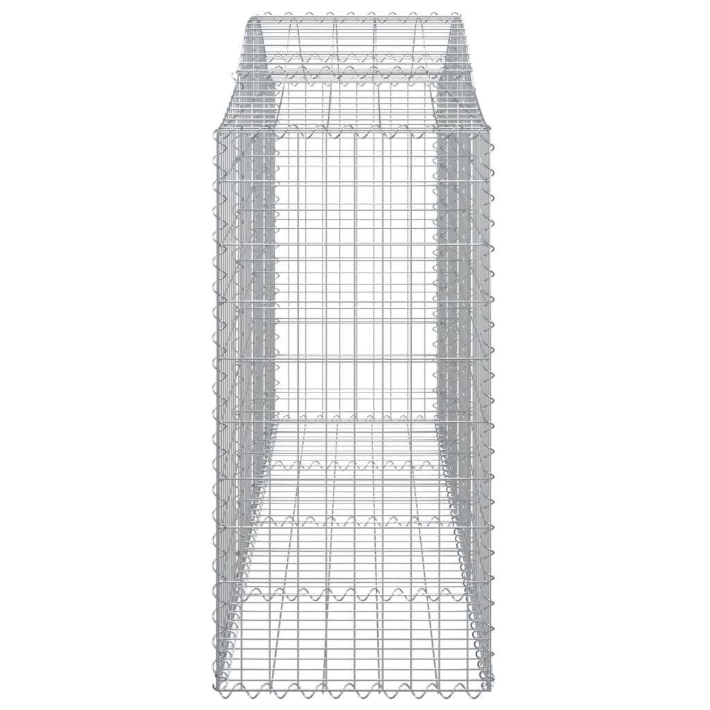 Vidaxl - Paniers à gabions arqués 8 pcs 200x50x120/140 cm Fer galvanisé vidaXL 3145667 - Image 6