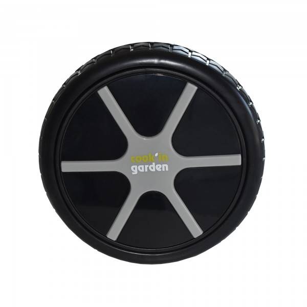 Cook in Garden - Roue diamètre 17,3 cm - Barbecue, desserte et plancha sur chariot - Supporte plus de 100kg - Cook'in Garden