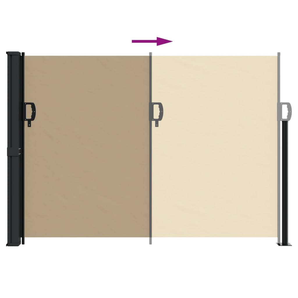 Maison Chic - Store Banne - Auvent latéral rétractable beige 140x500 cm - MEUBLE PRO - Image 5
