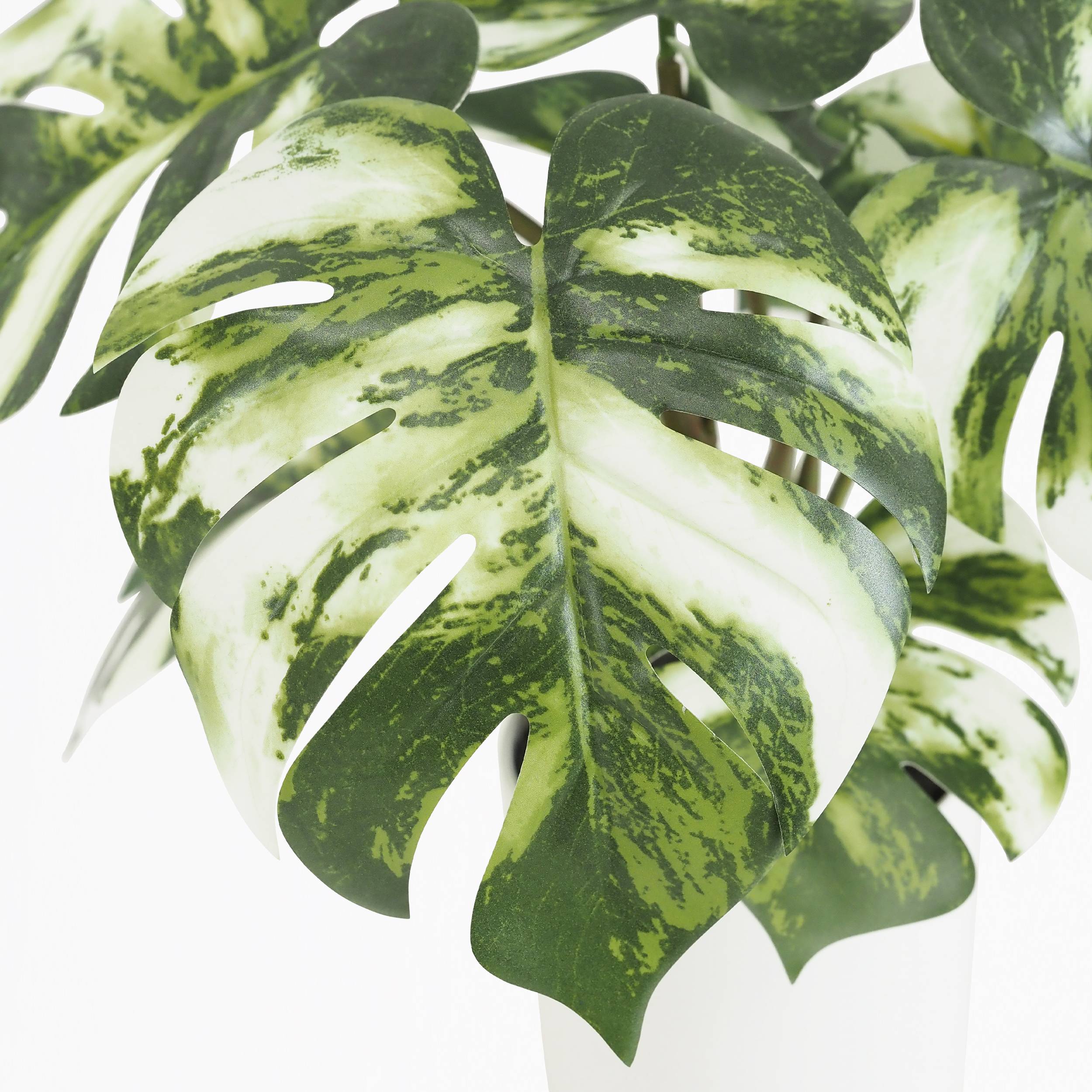 Ligne Deco - Monstera artificiel variegata toucher naturel 35cm - Image 4