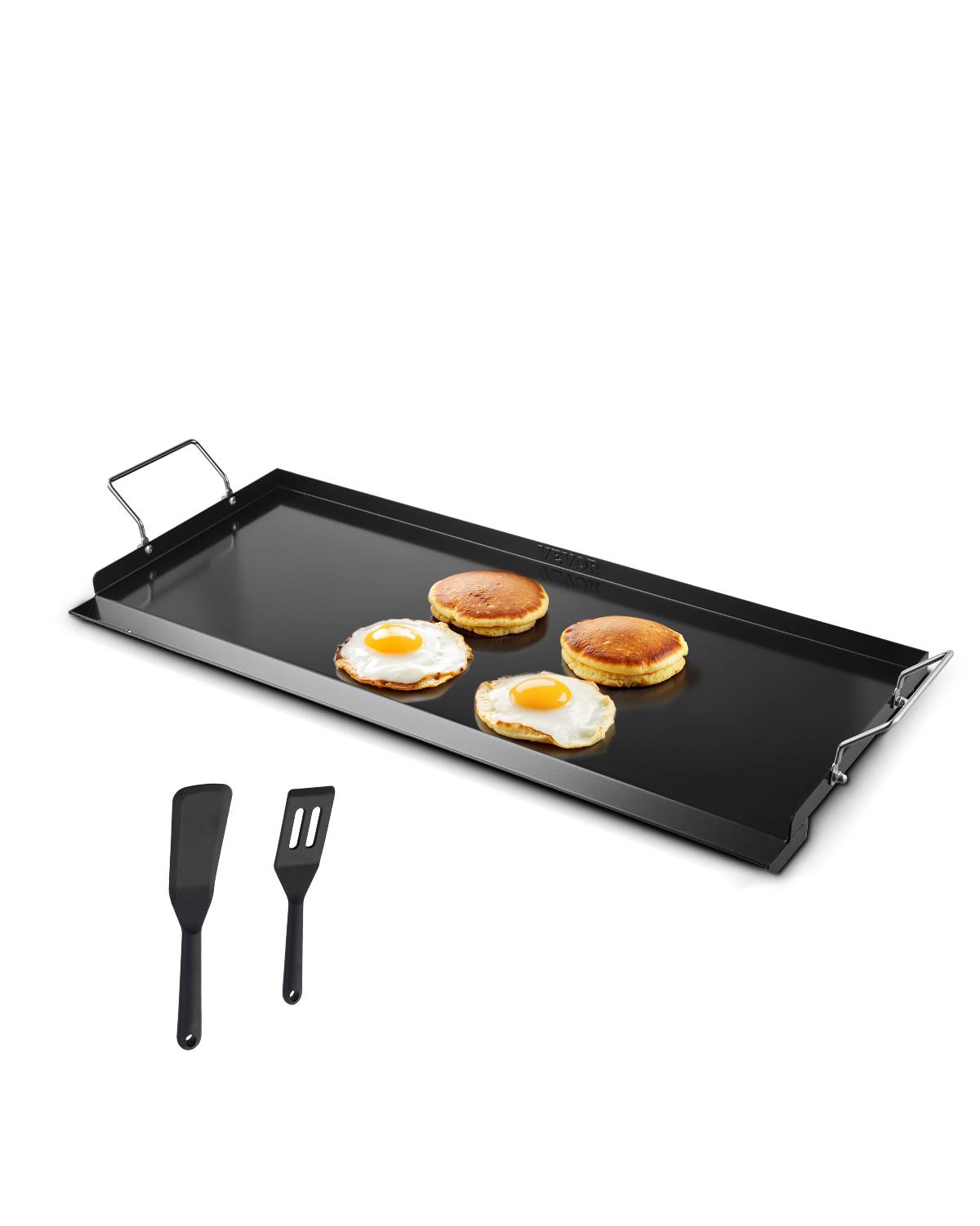 Vevor - VEVOR Plaque cuisson acier carbone 812x310mm, rectangulaire, noir. - Image 1