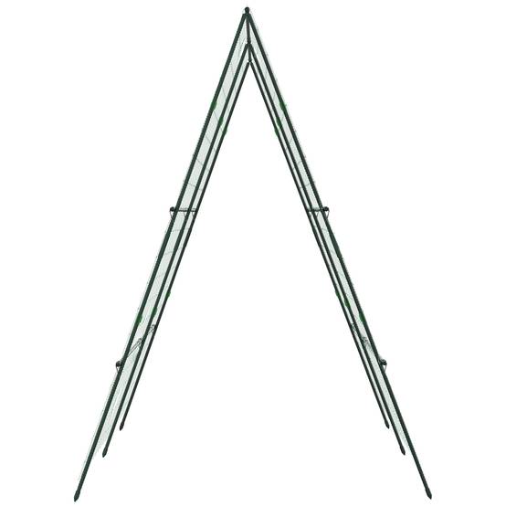ComfortXL - Treillis de jardin acier et PE vert 180 x 100 x 180 cm réglable avec filet de protection pour plantes grimpantes - Image 7