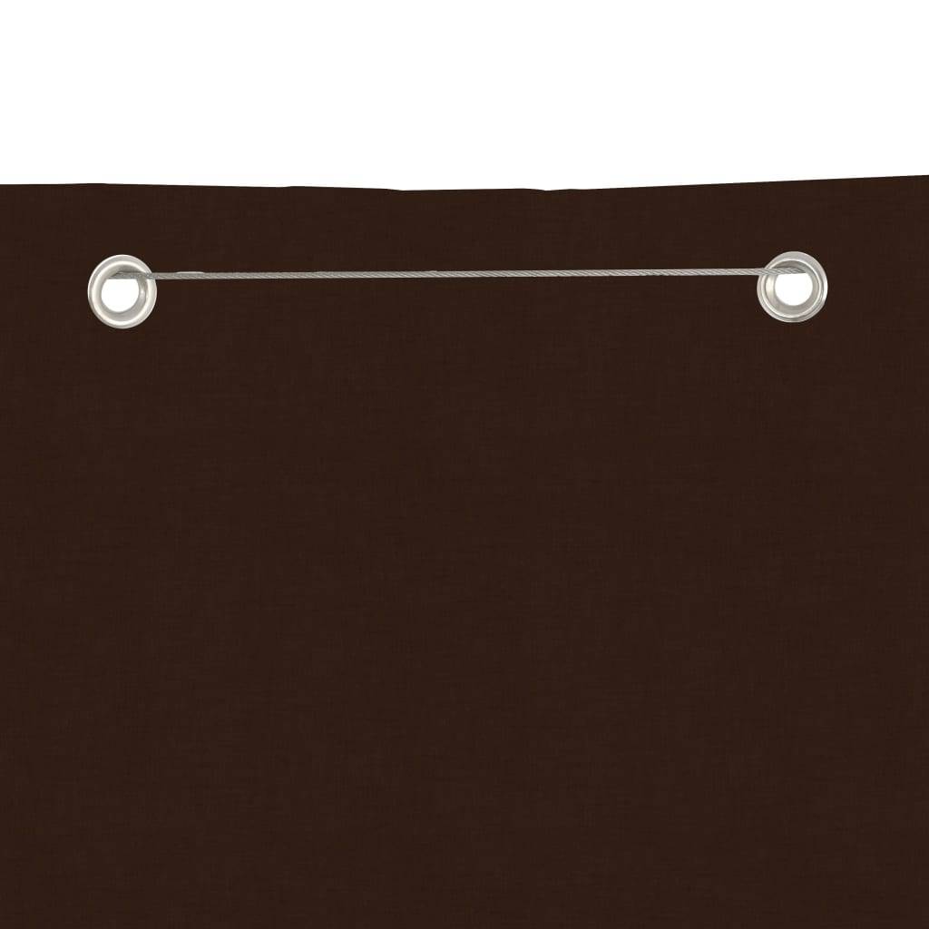 Helloshop26 - Écran de balcon brise pare vue protection confidentialité 140 x 240 cm tissu oxford marron - Image 3