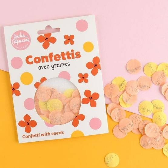 Radis et Capucine - Radis et Capucine - 50 Confettis avec graines de fleurs - Image 2