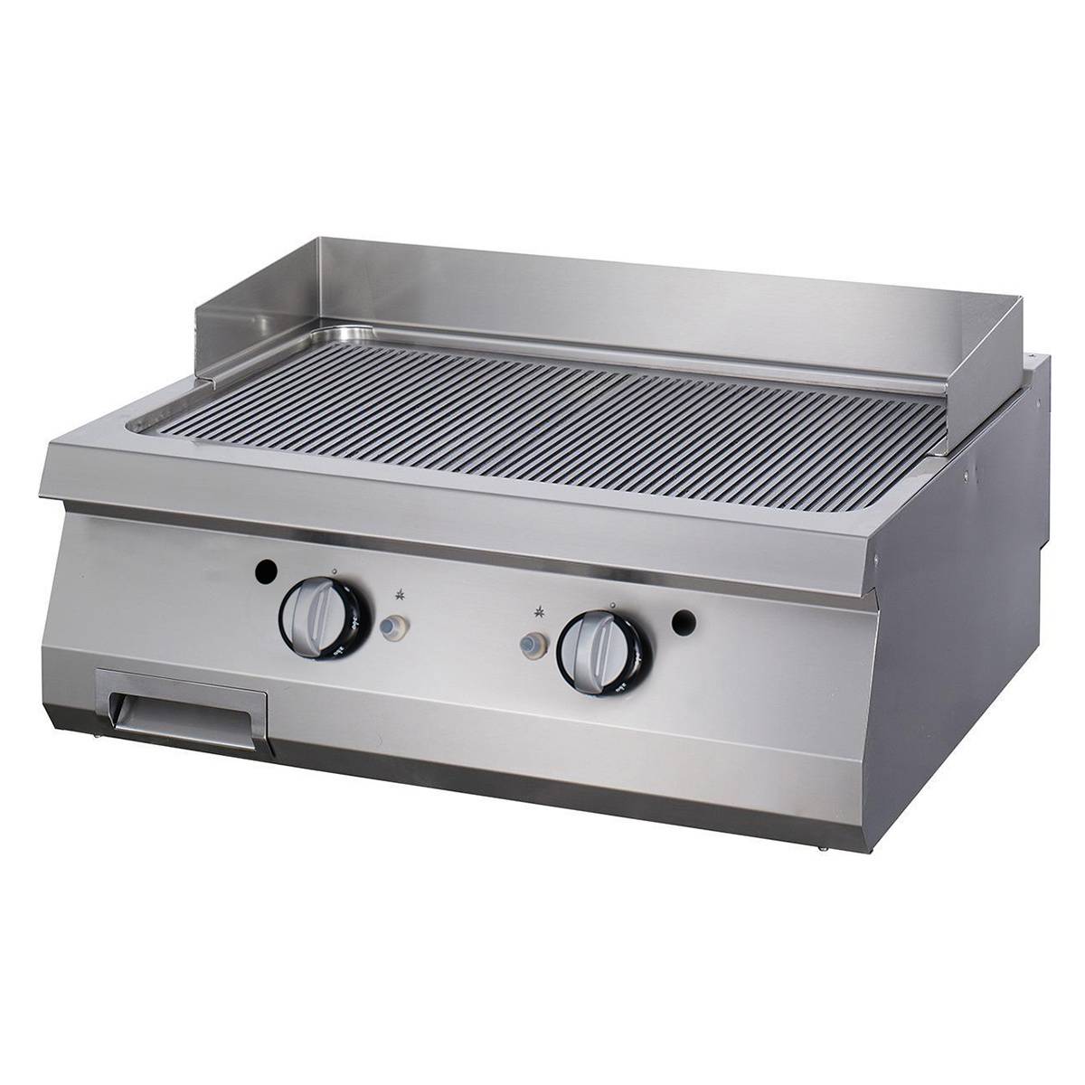 Premium Plaque de Gril - Rainuré - Double - Prof. 90 cm - Gaz - Maxima