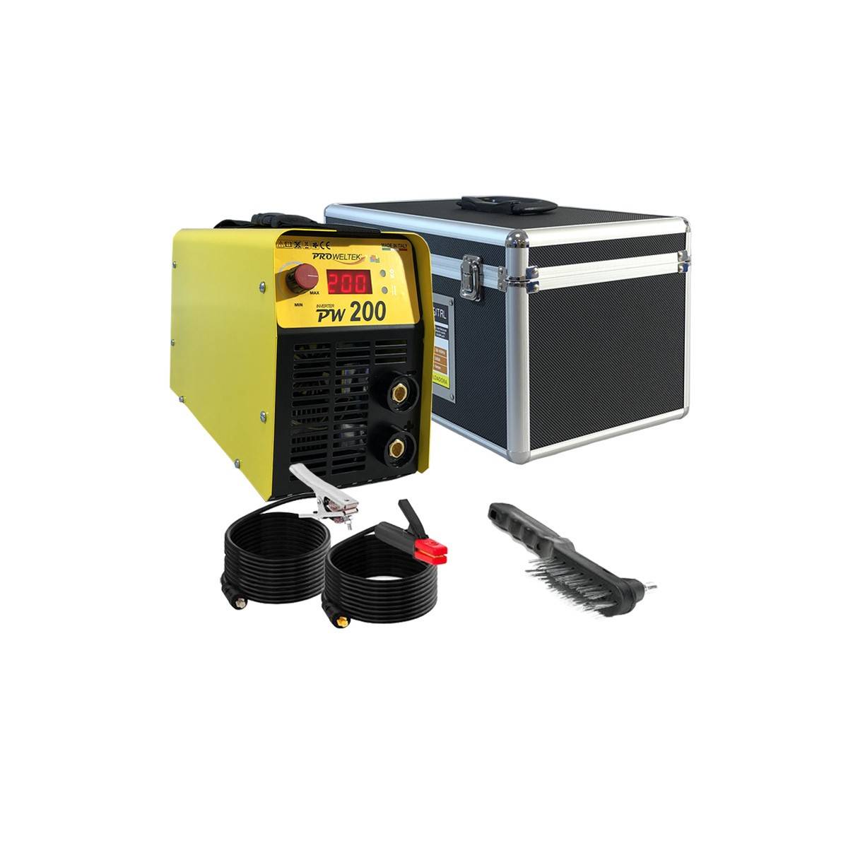 Poste à souder Inverter à l'arc 200A Numérique soudure Acier Fonte Inox+ Cagoule de soudure Automatique 2 capteurs - Image 2