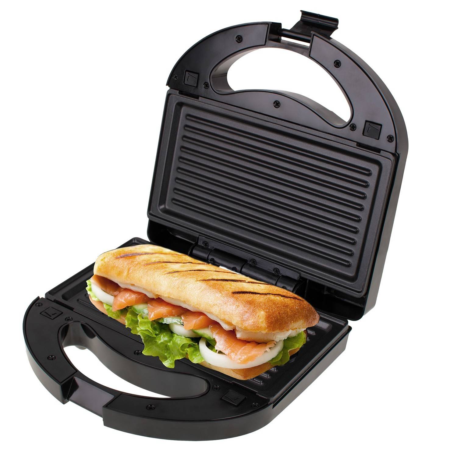 Grill multifonction 3 en 1 MS 3045 - Gaufrier, croque monsieur et grill - 1000W - Image 2