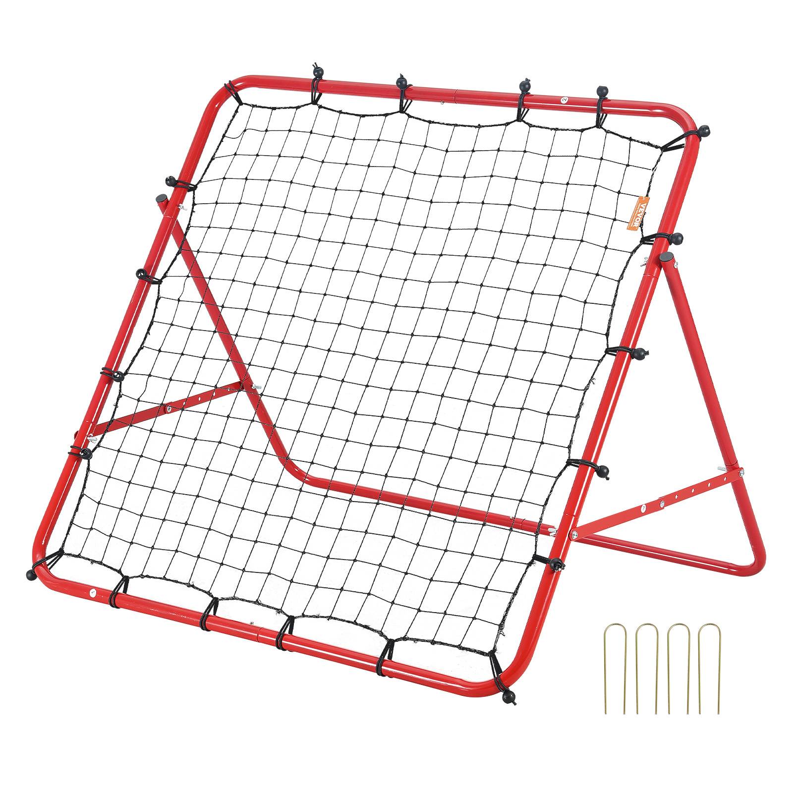 VEVOR Filet rebond football 1x1 m portable, tube fer, filet PE, installation facile, sport enfants. - Image 1