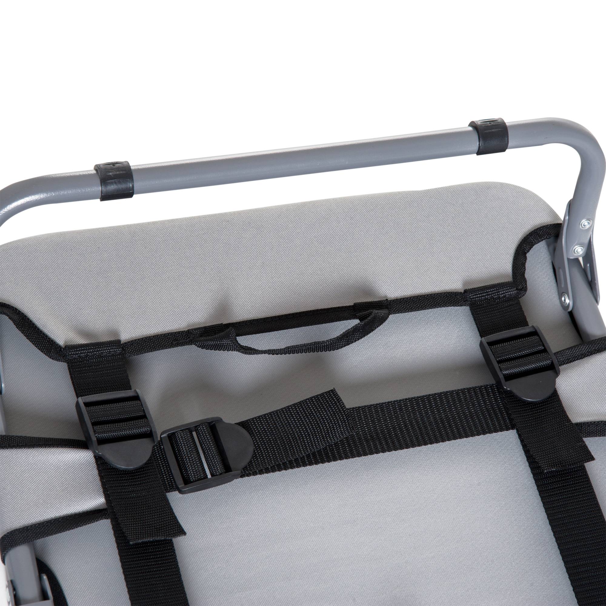 Lit de camp pour chien acier gris 59 x 46 x 15 cm - PANGIVO - Image 9