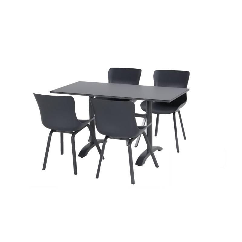 Ensemble HARTMAN table SOPHIE Bistro HPL FLIP 138 + 4 chaises SOPHIE Dining - Anthracite - Image 2