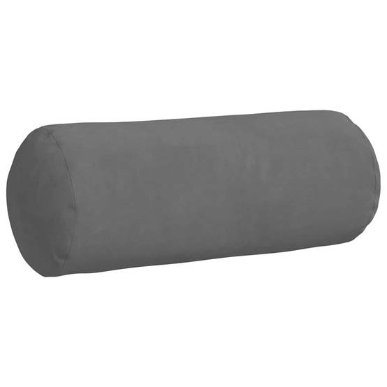 Lot de 2 Coussins Polochons Microfibre Confortables avec Housse Amovible pour Intérieur Gris Foncé Ø15x40 cm – ComfortXL Outdoor Living - Image 5