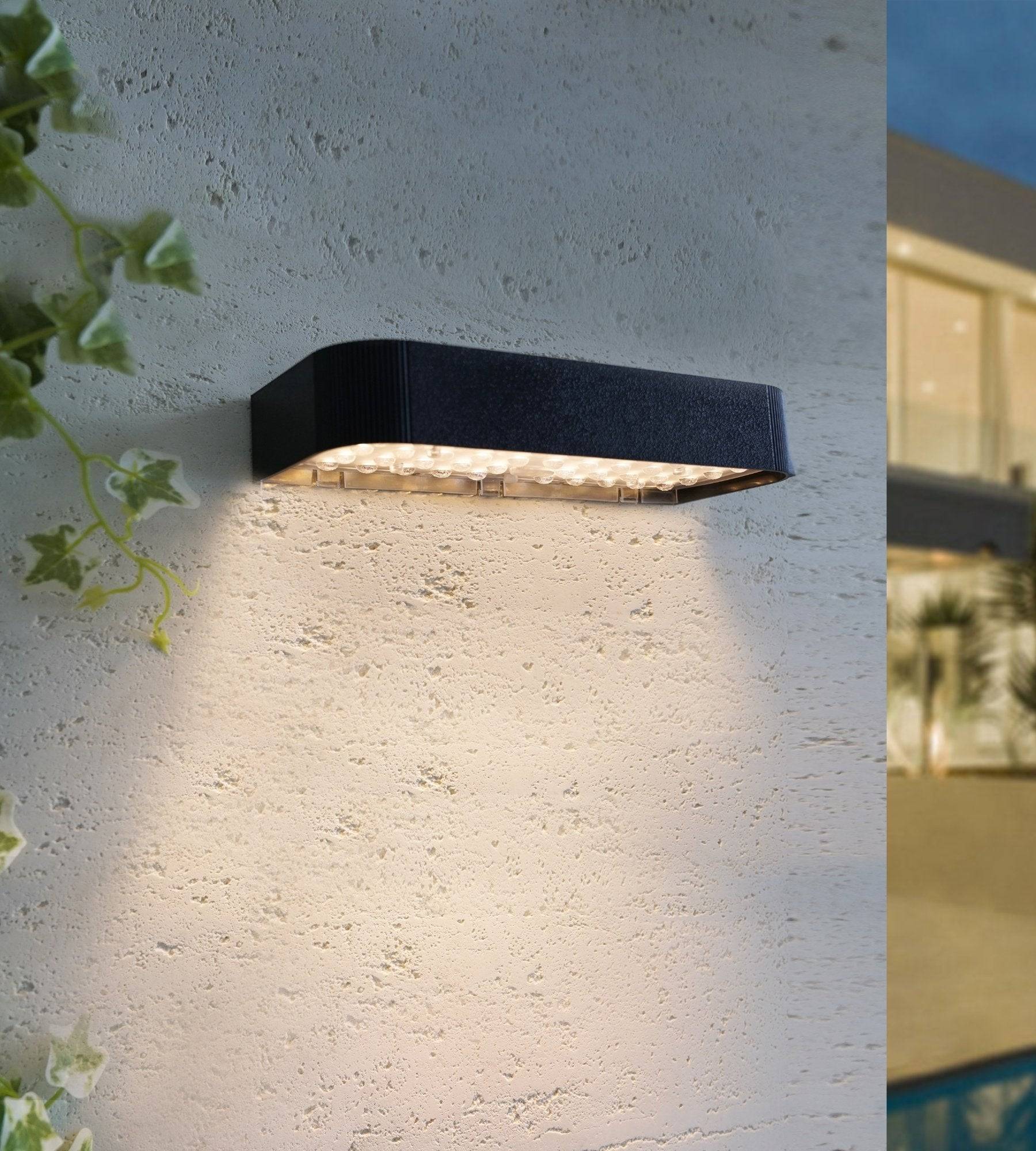Applique murale avec détecteur de présence SOLEN noire - Image 2