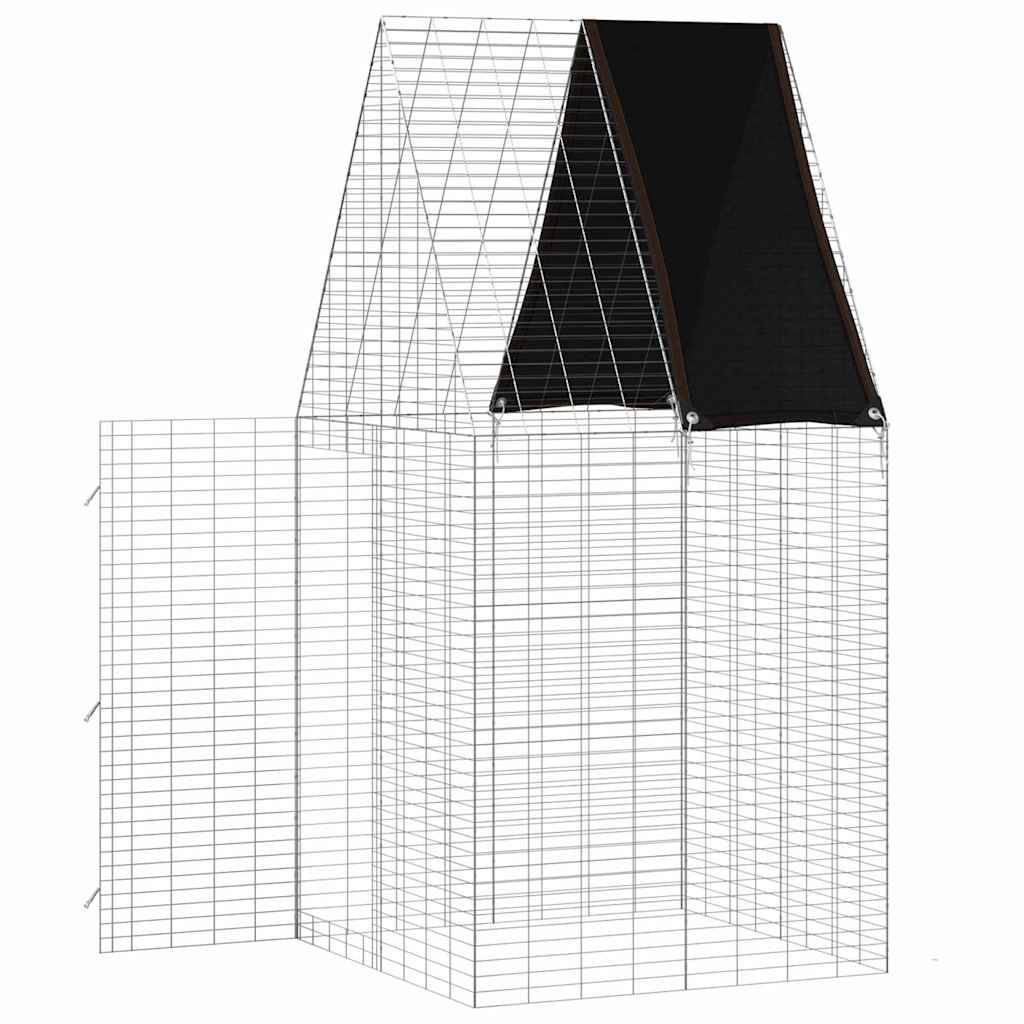Vidaxl - Cage pour lapins Argenté 100 x 100 x 210 cm Acier galvanisé vidaXL 42019245 - Image 7