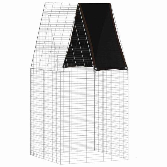 Vidaxl - Cage pour lapins Argenté 100 x 100 x 210 cm Acier galvanisé vidaXL 42019245 - Image 2