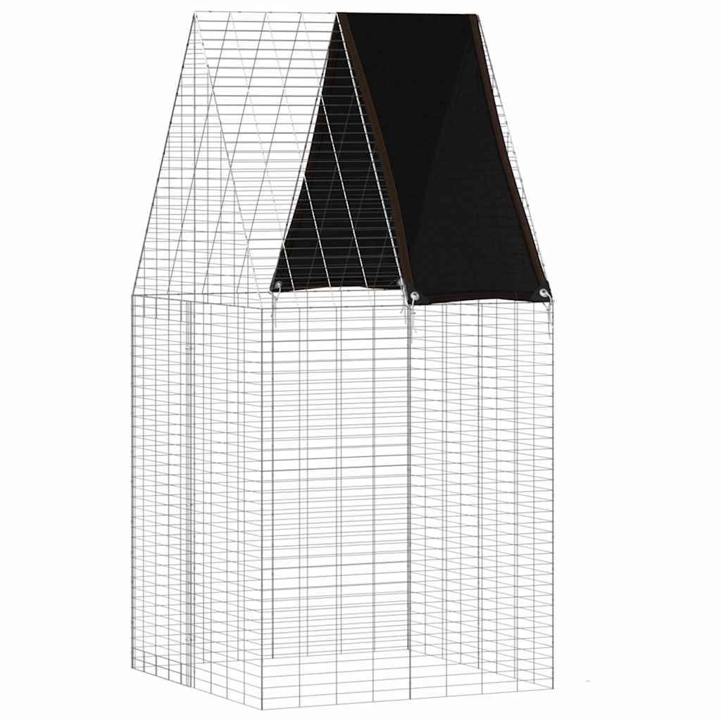 Vidaxl - Cage pour lapins Argenté 100 x 100 x 210 cm Acier galvanisé vidaXL 42019245 - Image 2